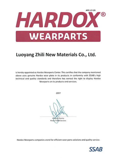 Hardox® Authorized