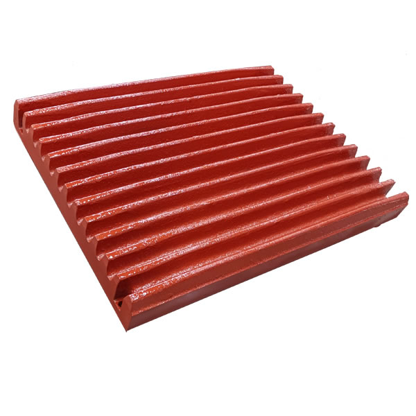 Fixed jaw plate used as a reference for crusher wear-part identification