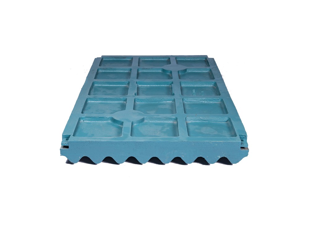 Movable jaw plate used in a manganese steel material review